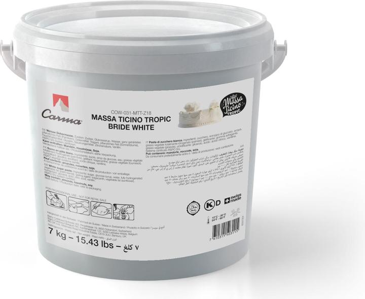 Produktbild Carma Rollfondant Massa Ticino Tropic Weiss