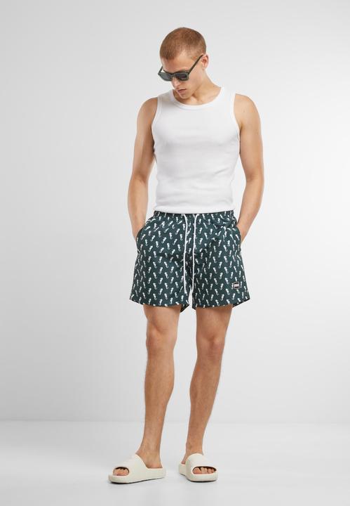Actual product image Urban Classics Pattern Swim Shorts - 4984 (5XL)