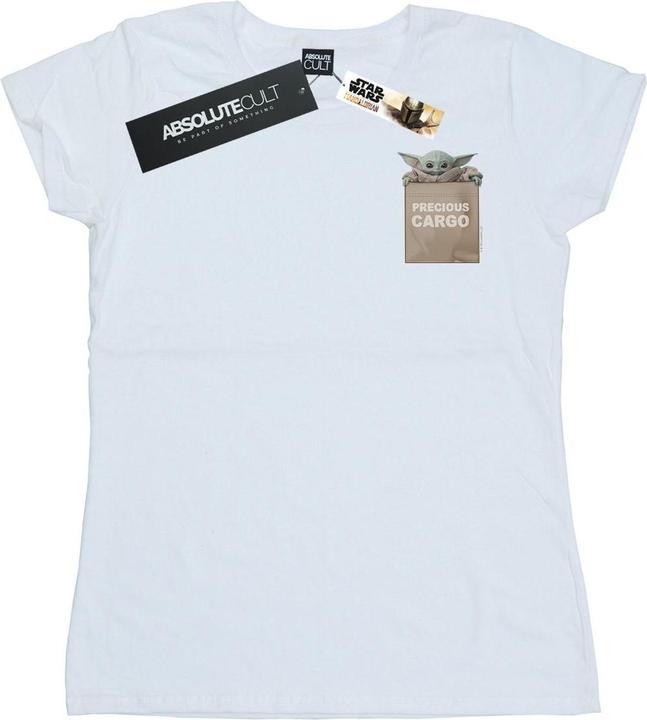 Image du produit Star Wars - T-shirt THE MANDALORIAN PRECIOUS CARGO FAUX POCKET - Femme (L)
