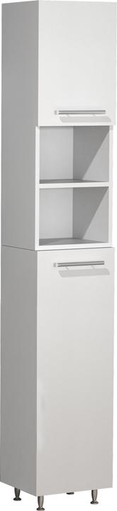 Immagine prodotto VCM Mobili da bagno in legno Scaffale da bagno Armadio alto da bagno con ante a battente Lisalo (30 x 25 x 170 cm)