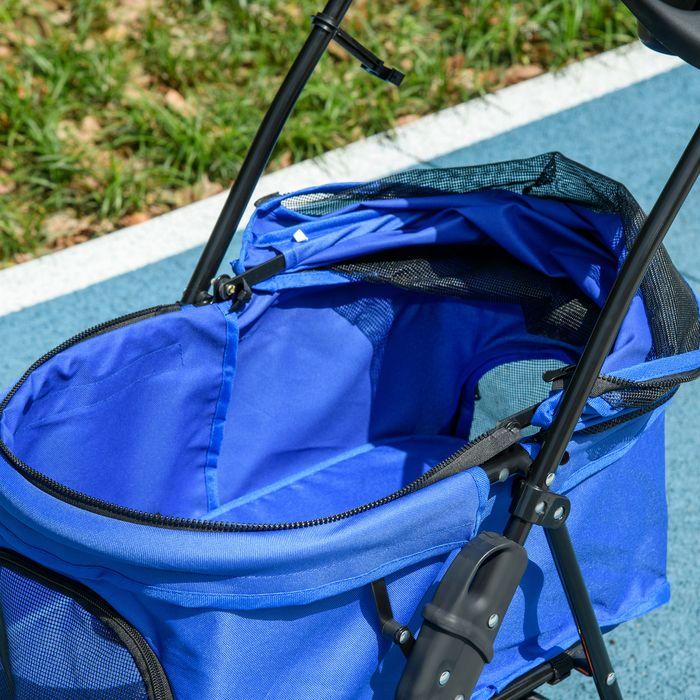 Produktbild Swisshandel24 Hundewagen Hundebuggy mit Klappfunktion Pet Stroller für kleine Hunde und Katzen Haustierwagen Katze (Hund, Katze, Faltbar)