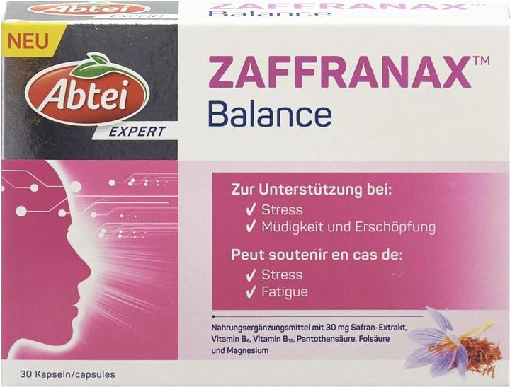 Produktbild Abtei ZAFFRANAX Balance Kaps 30 Stk (30 Stück, Kapseln, 47 g)