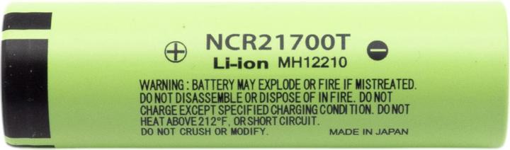 Immagine prodotto Purecrea Li-Ion Akku 3.7V 4800mAh NCR21700T mit Flachpol (1 pz., 21700, 4800 mAh)