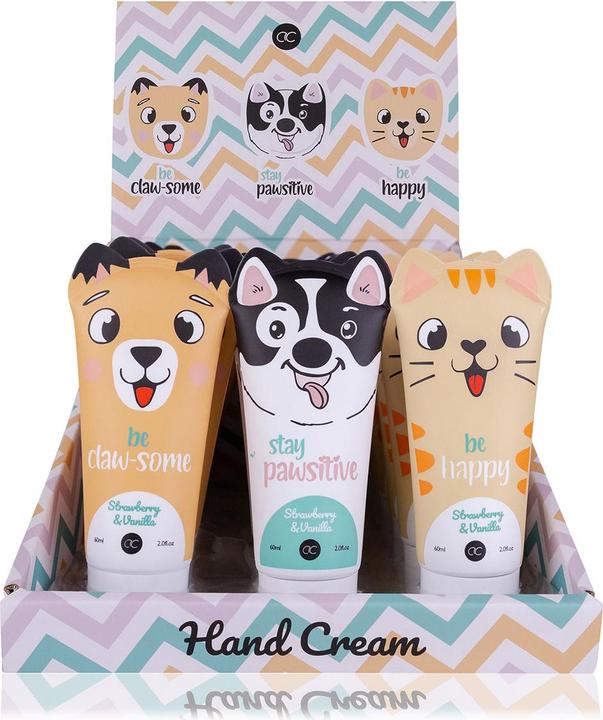 Produktbild Accentra Hand- & Nagelcreme BEST FRIENDS in Tube mit Ohren, 60ml, 3 Motive sortiert, Duft: Strawberry & Vanil (60 ml)