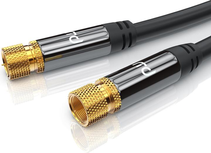 Actual product image Primewire SAT Kabel HDTV - Premium SAT coaxial cable - TV HDTV Radio DVB-T DVB-C DVB-S DVB-S2, 4-fold (135 dB, Satellite cable)