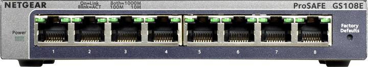 Actual product image Netgear Gs108e-300pes (8 Ports)
