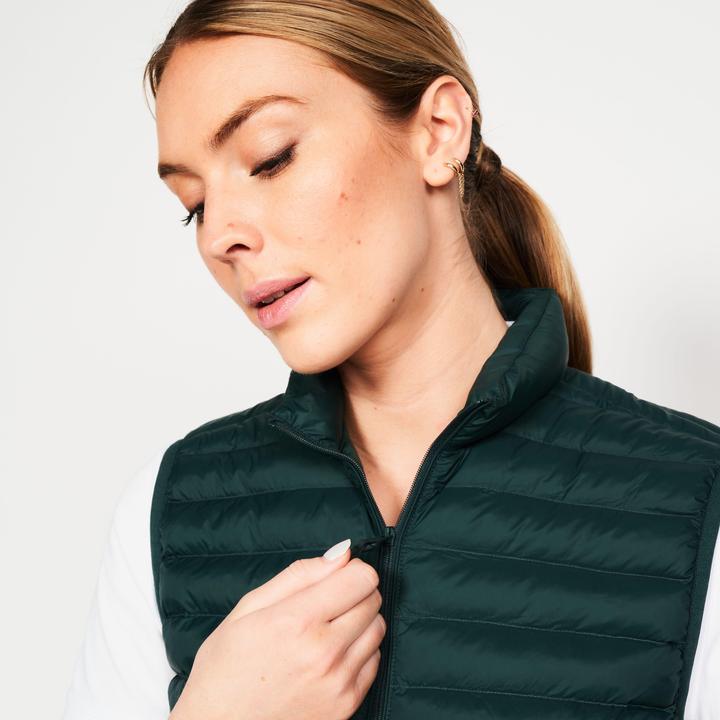 Actual product image Inesis Women's golf sleeveless down jacket - MW500 green (L)