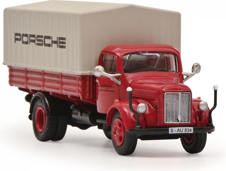 Actual product image Schuco MB L3500 Pr. PORSCHE 1:87