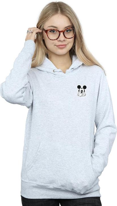 Immagine prodotto Disney Mickey Mouse Dont Speak Breast Print Felpa con Cappuccio Donna (L)