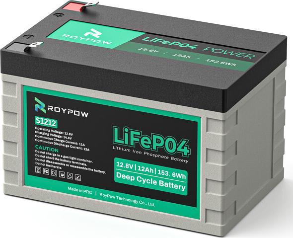 RoyPow Lithium-Batterie LifePO4 (12 V, 12 Ah)