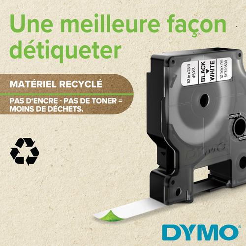 Produktbild Dymo S0718060 Permanente Polyestertband (1.20 cm, Weiss, Schwarz)