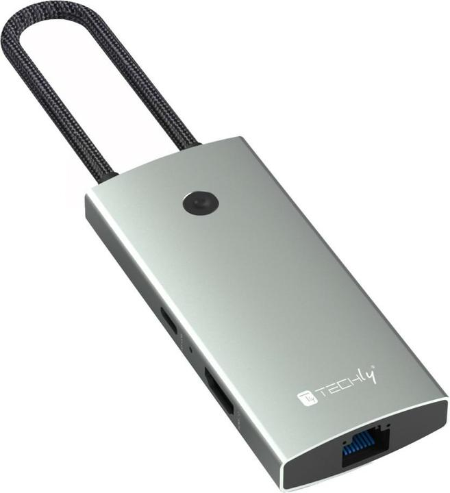 Actual product image Techly Hub USB-C 6 in 1 (USB-C, 6 Ports)