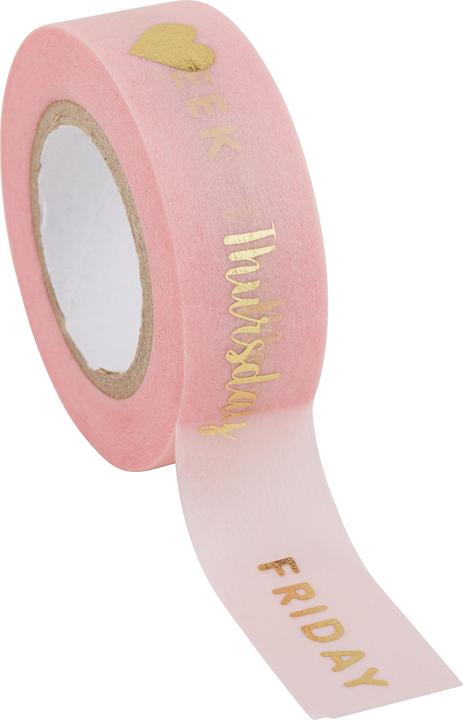 Actual product image Rico Design Washi Tape "Weekdays (15 mm)