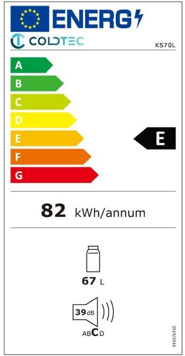 Energie-Label Kibernetik KS70L (67 l)