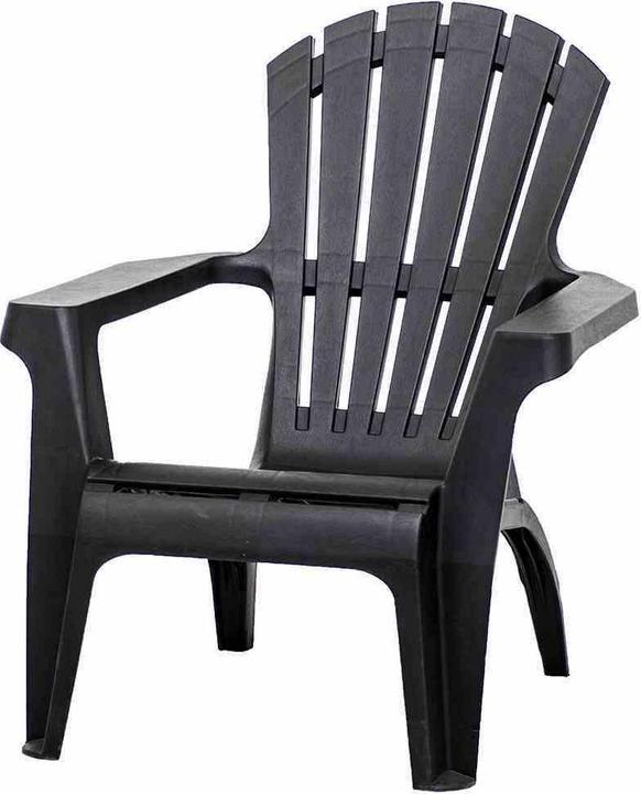 Produktbild ProGarden Deckchair Dolomiti, 75x86x86 cm, Gestell und Flächen aus Kunststoff in anthrazit, stapelbar