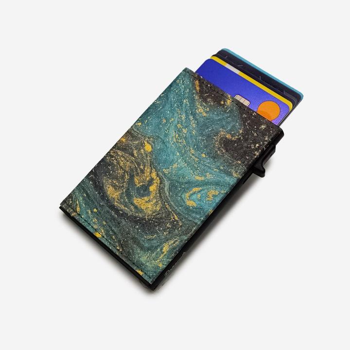 Produktbild Paprcuts RFID Alu Kartenetui Saphire Marble