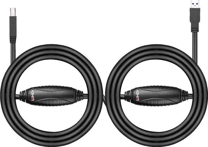 Produktbild Lindy USB 3.0 Aktivkabel A/B 10m USB 3.0 Super Speed bis 5Gbit/s (10 m, USB 3.2 Gen 1)