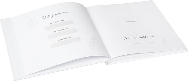 Image du produit Goldbuch Gästebuch Hochzeit Blütenliebe weiss (20 x 24.5 cm)