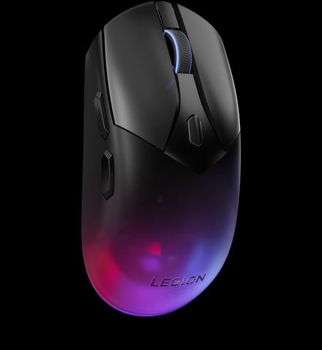Actual product image Lenovo Legion M410 Wireless RGB Mouse - Mus - 6 knapper - Sort med RGB lys (Wireless, Cable)