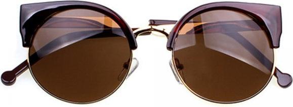 Image du produit Hermex Lunettes de soleil Vintage Retro 80s UV400 - Marron MOKKA
