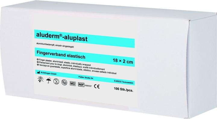 Produktbild Söhngen aluderm aluplast Fingerverband elastisch 18x2cm, 100 Stk., einzeln (100 x)
