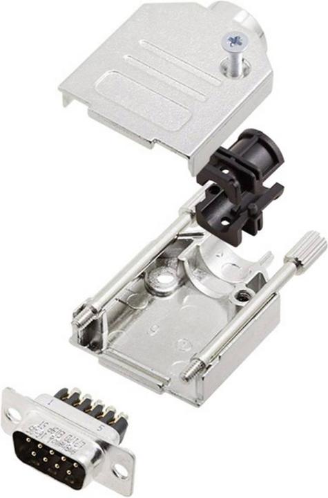 Actual product image Amphenol L17DTZK25+L717DB25PST D-SUB male connector set 180 ° Number of poles (num): 25 S