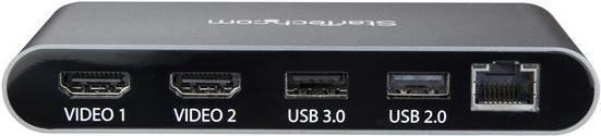 Produktbild StarTech TB3DKM2HD (USB-C, 1 Ports)