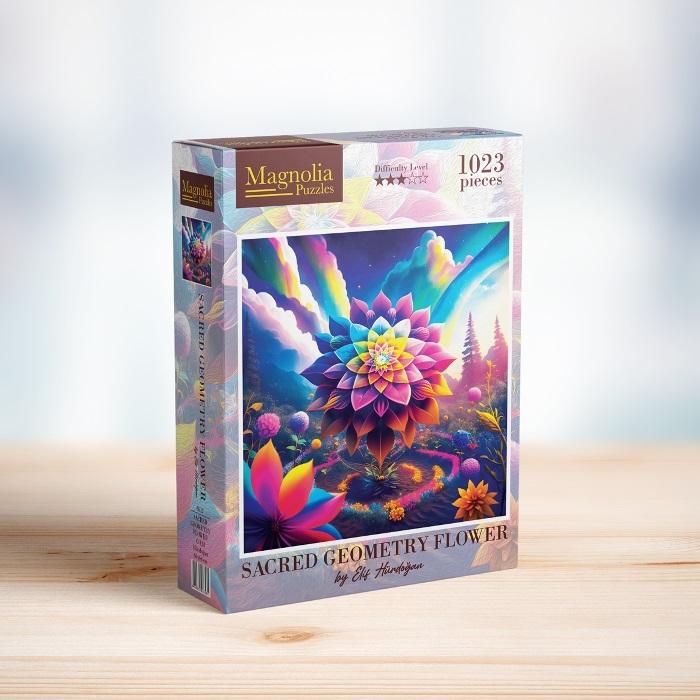 Image du produit Magnolia Puzzle 1023 pièces Géométrie sacrée Fleur (1023 pièces)