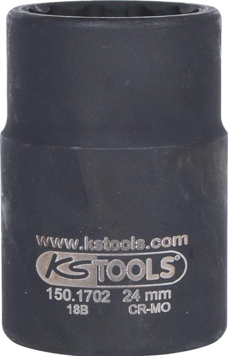 Actual product image KS Tools 3/4 drive shaft power socket.24mm.12 edge (34 mm)