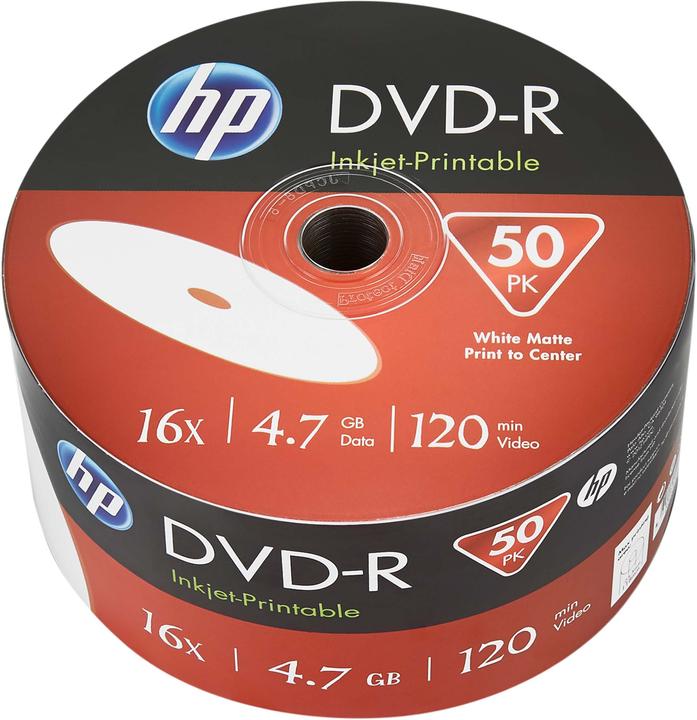 Produktbild HP DVD-R 4.7GB/120Min/16x Bulk Pack (50 Disc) (50 x)