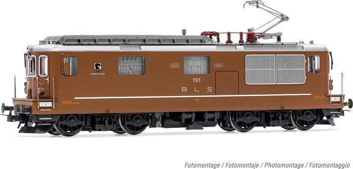 Actual product image Rivarossi BLS electric locomotive Re 4/4 191 Reichenbach long version catch-up pantograph Ep. IV-V DCS (Track H0)
