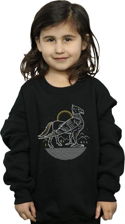 Immagine prodotto Buckbeak Line Art Felpa Ragazze (140, 146)