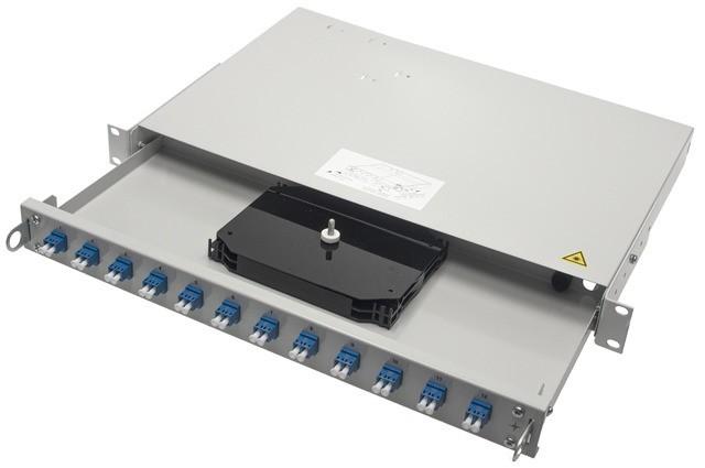 Produktbild Telegärtner Teleg„rtner 19" LWL Patch Panel Profi mit 12 x ST Kupplungen
