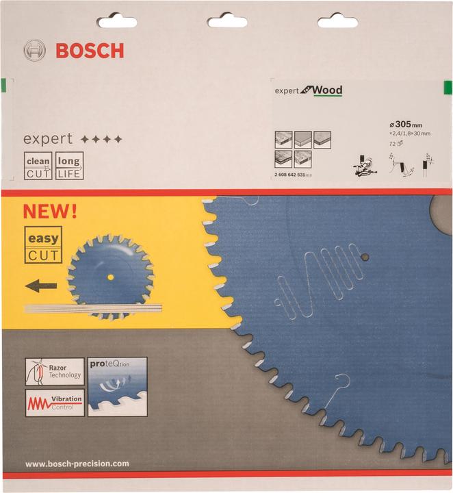 Actual product image Bosch Professional Zubehör Circular saw blade Expert for Wood, 305 x 30 x 2.4 mm, 72