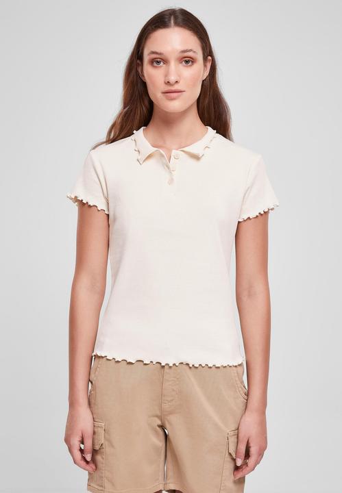 Actual product image Urban Classics Ladies Rib Polo Tee (M)