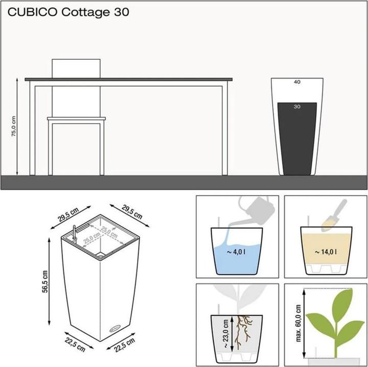 Produktbild Lechuza Cubico Cottage (29.50 cm)