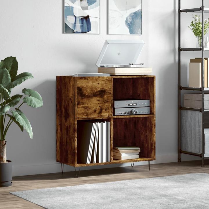Produktbild VidaXL Plattenschrank Räuchereiche 84,5x38x89 cm Holzwerkstoff