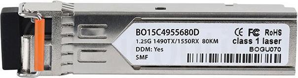 Actual product image BlueOptics Palo Alto Networks SFP-BXU54-80KM-PA Compatible SFP BO15C4955680D