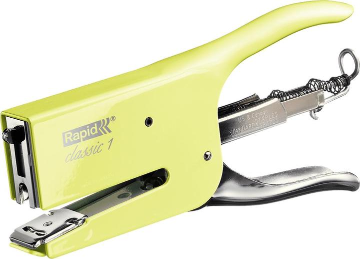 Immagine prodotto Rapid Pinza per graffare Classic K1 Retro Mellow Yellow, giallo chiaro (50 lamelle)