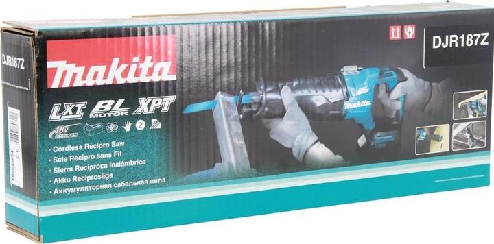 Immagine prodotto Makita DJR187Z Sega alternativa a batteria 18 V, senza batterie e caricabatterie.