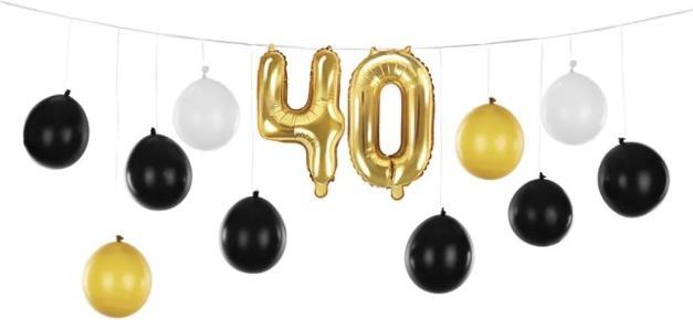 Partydeco Balloon garland 40th birthday - DIY