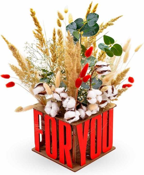Actual product image Eco Wood Art Decoration wooden vase - FOR YOU