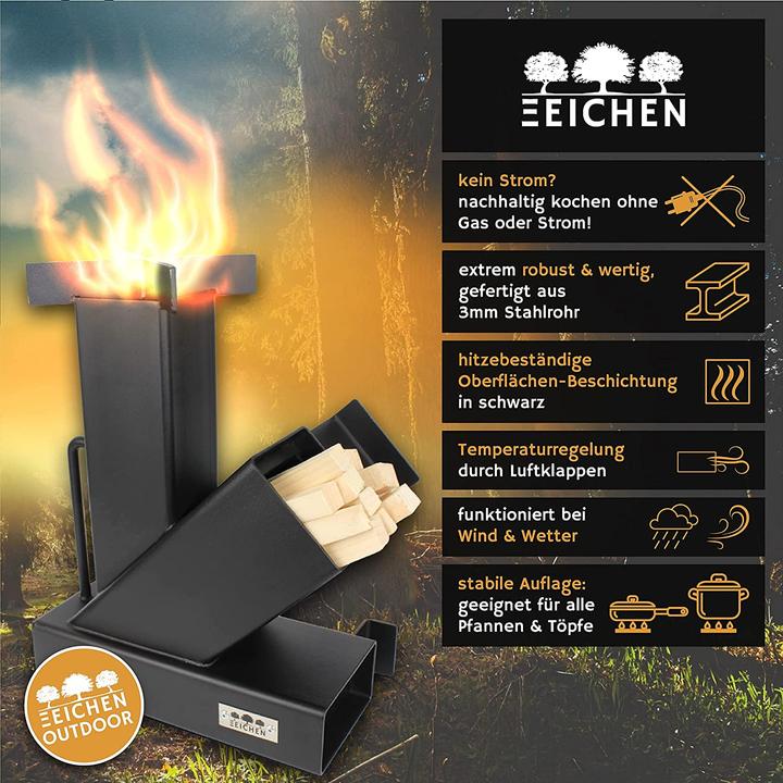 Actual product image Rocket stove