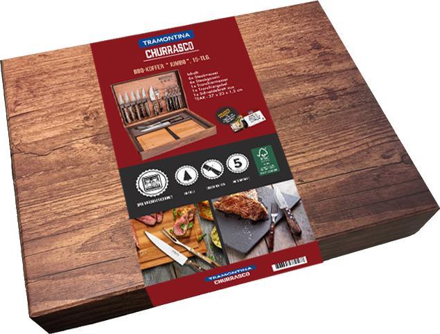 Produktbild Tramontina Jumbo BBQ-Koffer (15 Stück)