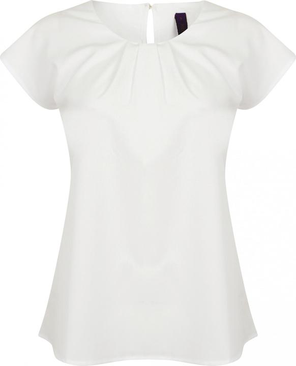 Produktbild Henbury Bluse mit Plissee-Kragen, Damen (L)