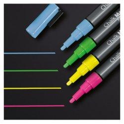 Actual product image Sigel Artverum chalk marker 20 Round (1-2 mm) (Blue, Yellow, Pink, Green, 2 mm, 4 x)