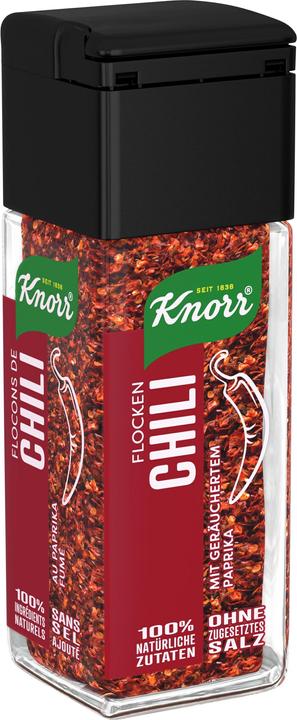 Image du produit Knorr 100% naturel Flocons chili, épice à saupoudrer avec chili & paprika, assaisonner sans sel ni sucre (34 g)