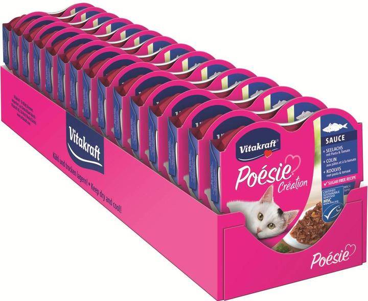 Actual product image Vitakraft Wet food Poésie sauce pollock & pasta, 15 x 85 g (Adult, 15 pcs., 1275 g)