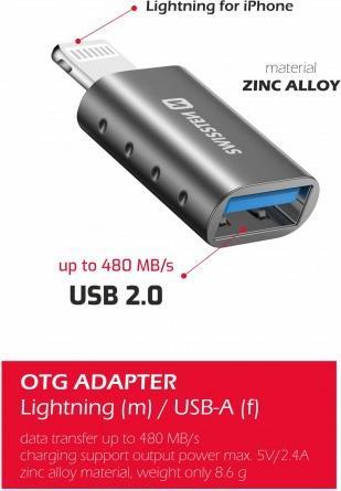 Produktbild Swissten OTG Adapter Lightning (USB-A, Lightning)