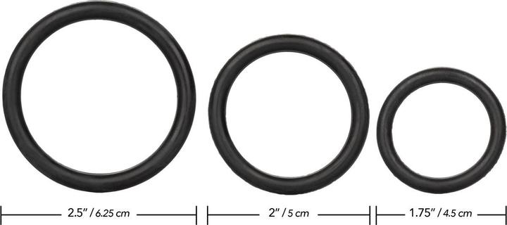 Produktbild CalExotics Black Rubber Ring Set (5.10 cm)